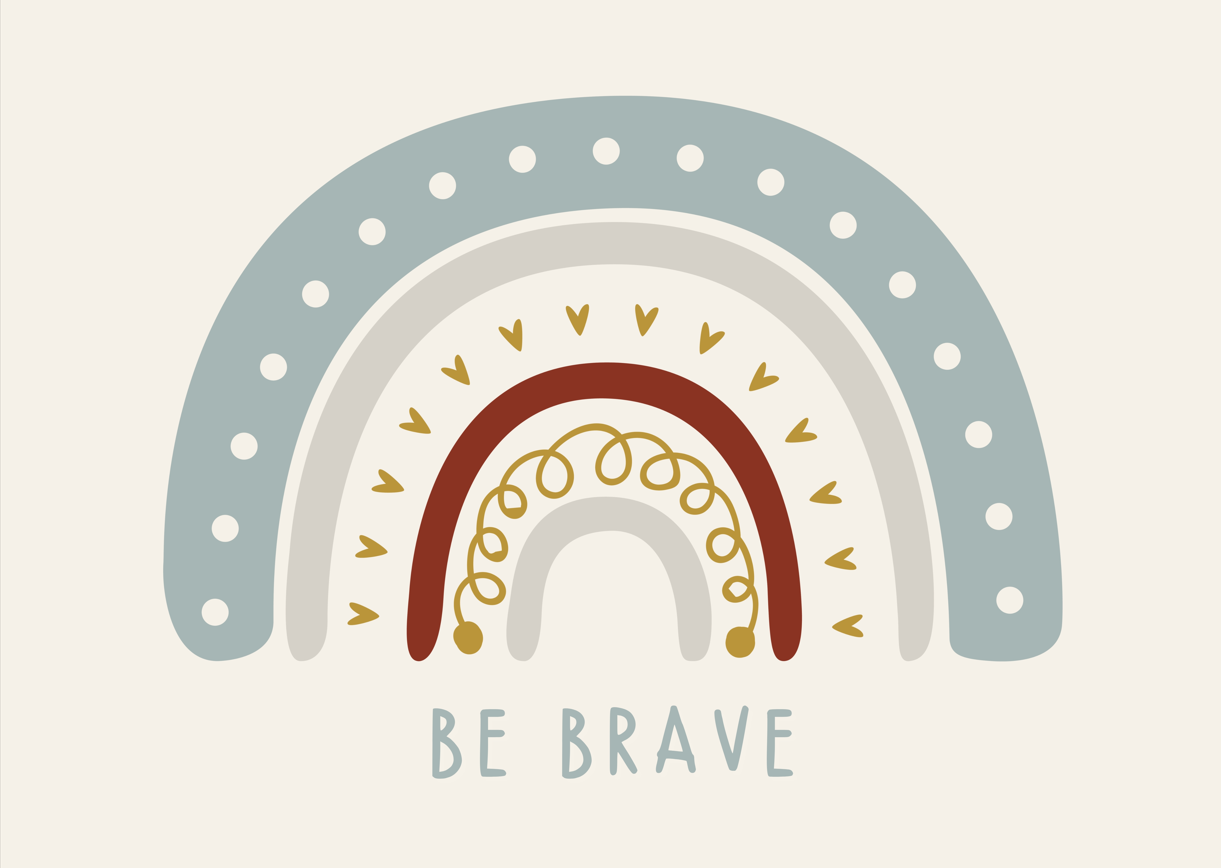Be Brave - Nursery Art