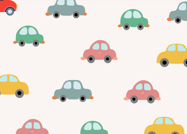 Colorful Cars Pattern - Playful Kids Wall Art