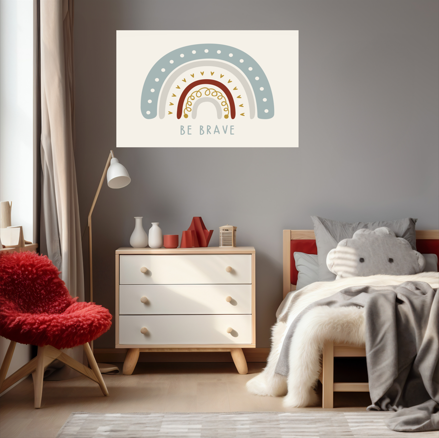 Be Brave - Nursery Art