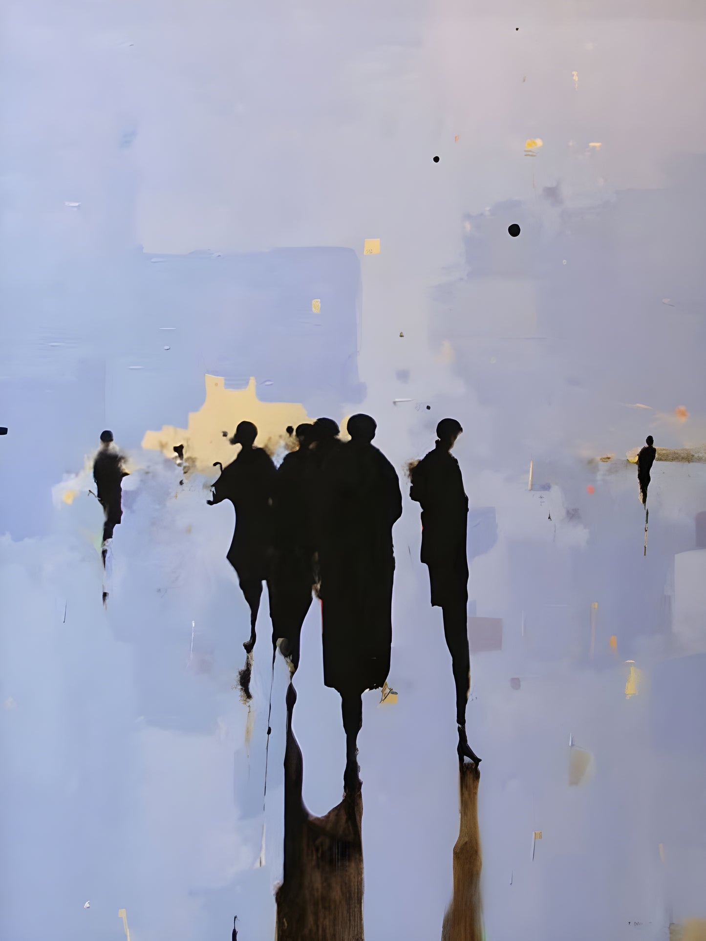 Silent Crowd - Modern Abstract