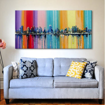 Landscapes Abstract Modern Art Large Canvas Paintings (LSAM01)