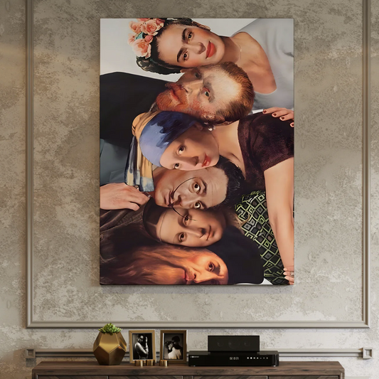 "Masters Collide" Modern Art Legends Wall Canvas