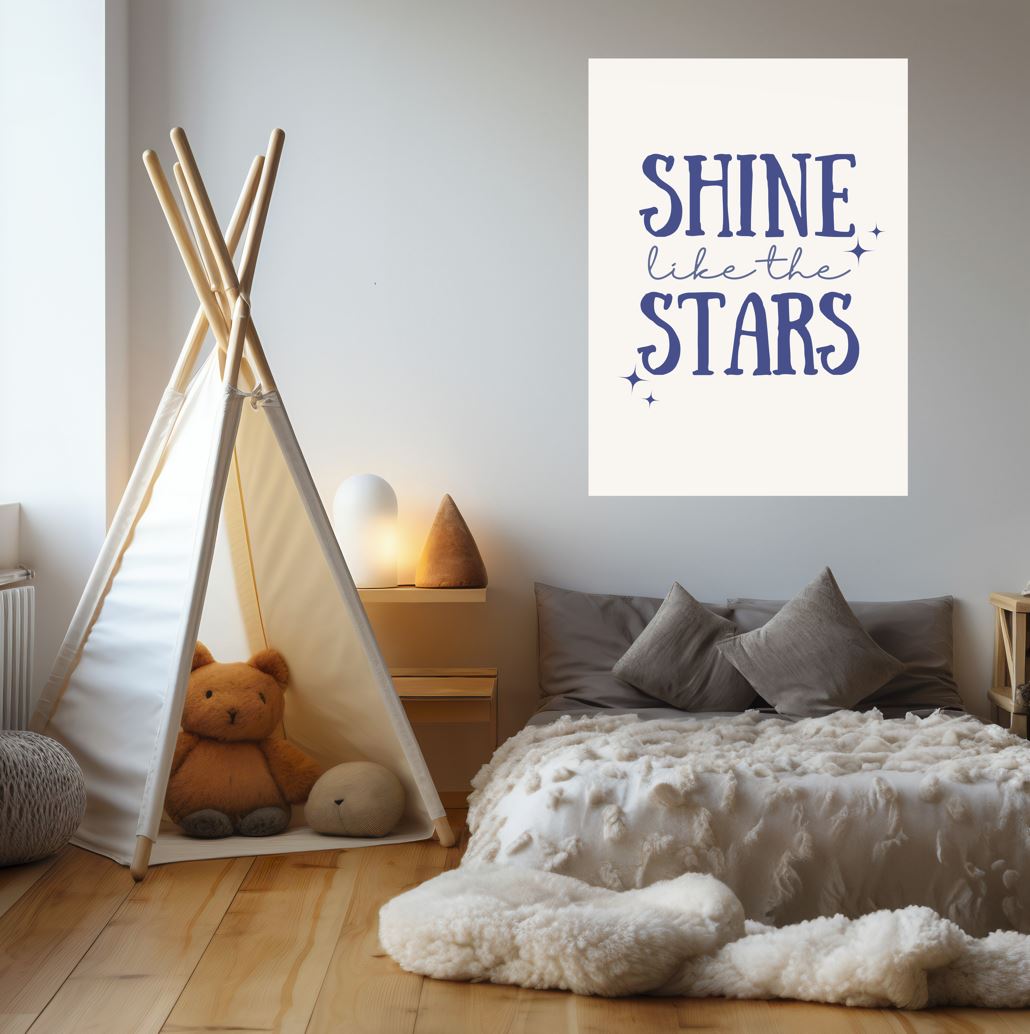 Shine Like the Stars - Inspirational Wall Art