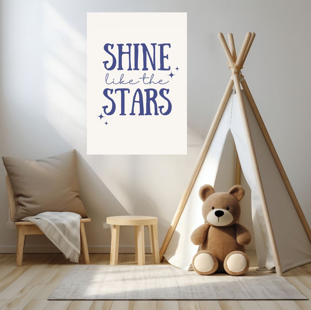 Shine Like the Stars - Inspirational Wall Art