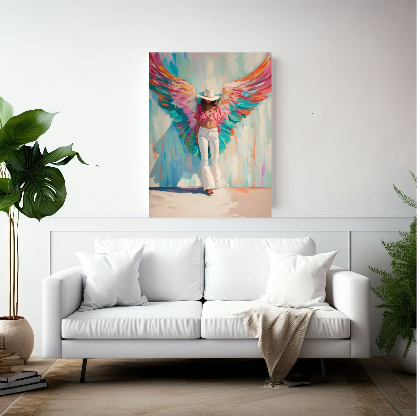 Boho Girl With Wings