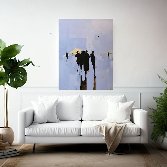 Silent Crowd - Modern Abstract