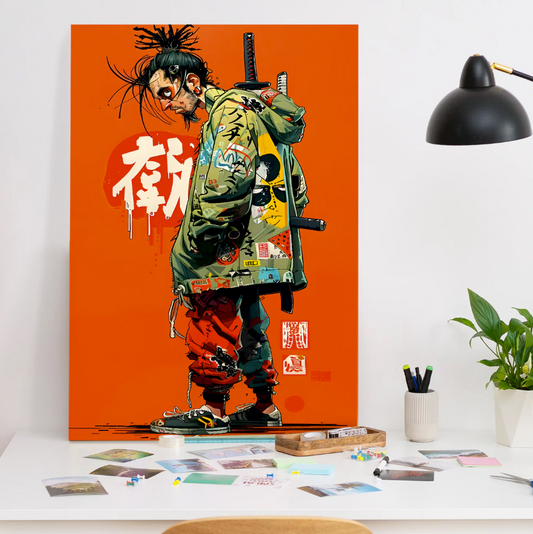 "Neo Ronin" Street Samurai Wall Canvas
