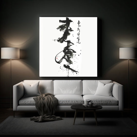 Japanese Script - Modern Wall Art