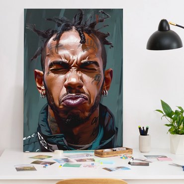 Grit & Expression Canvas – Bold Urban Character Portrait Art