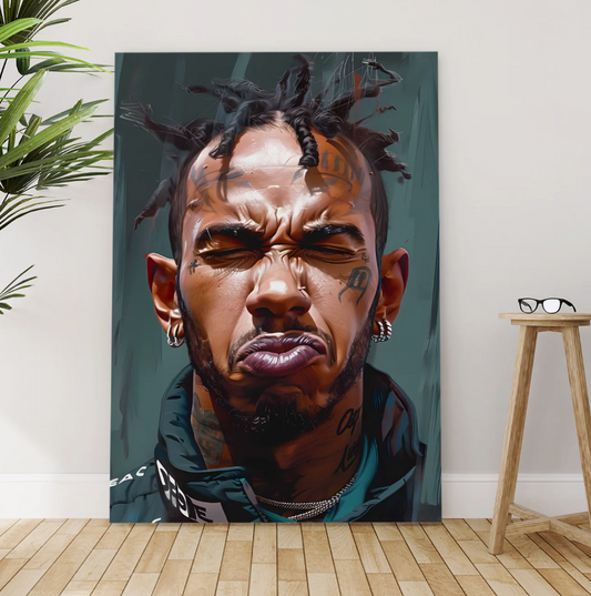 Grit & Expression Canvas – Bold Urban Character Portrait Art