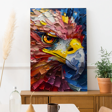 Majestic Eagle Canvas – Powerful Abstract Wildlife Portrait