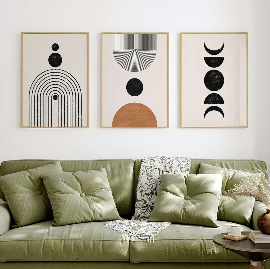 Gallery Wall Set of 3 European Vintage Frames Museum Art 6