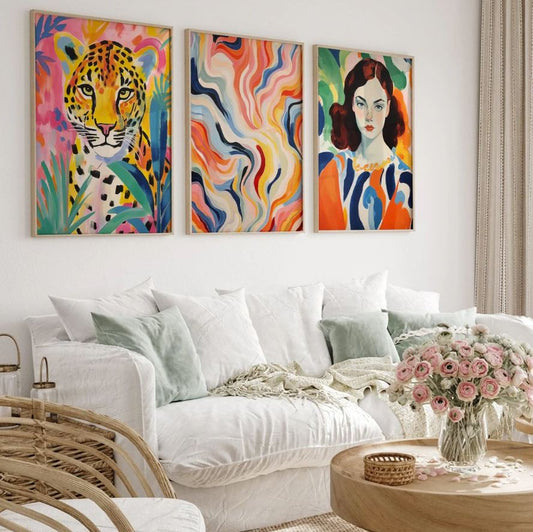 Gallery Wall Set of 3 European Vintage Frames Museum Art 3