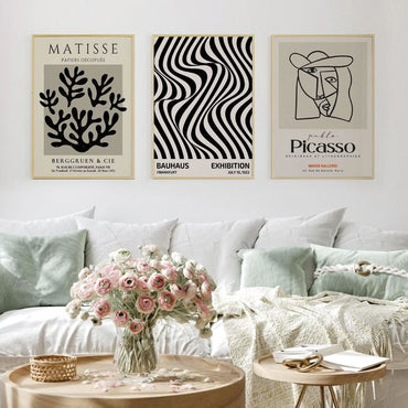 Gallery Wall Set of 3 European Vintage Frames Museum Art