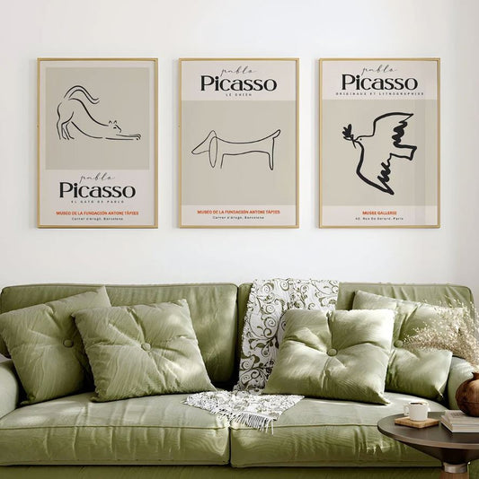 Gallery Wall Set of 3 European Vintage Frames Museum Art 4