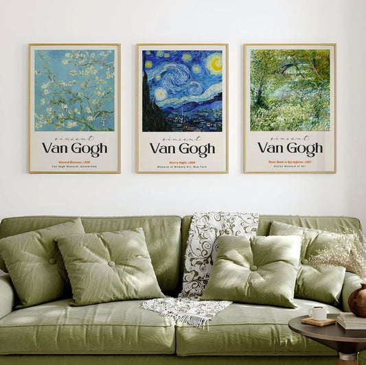 Gallery Wall Set of 3 European Vintage Frames Museum Art 2