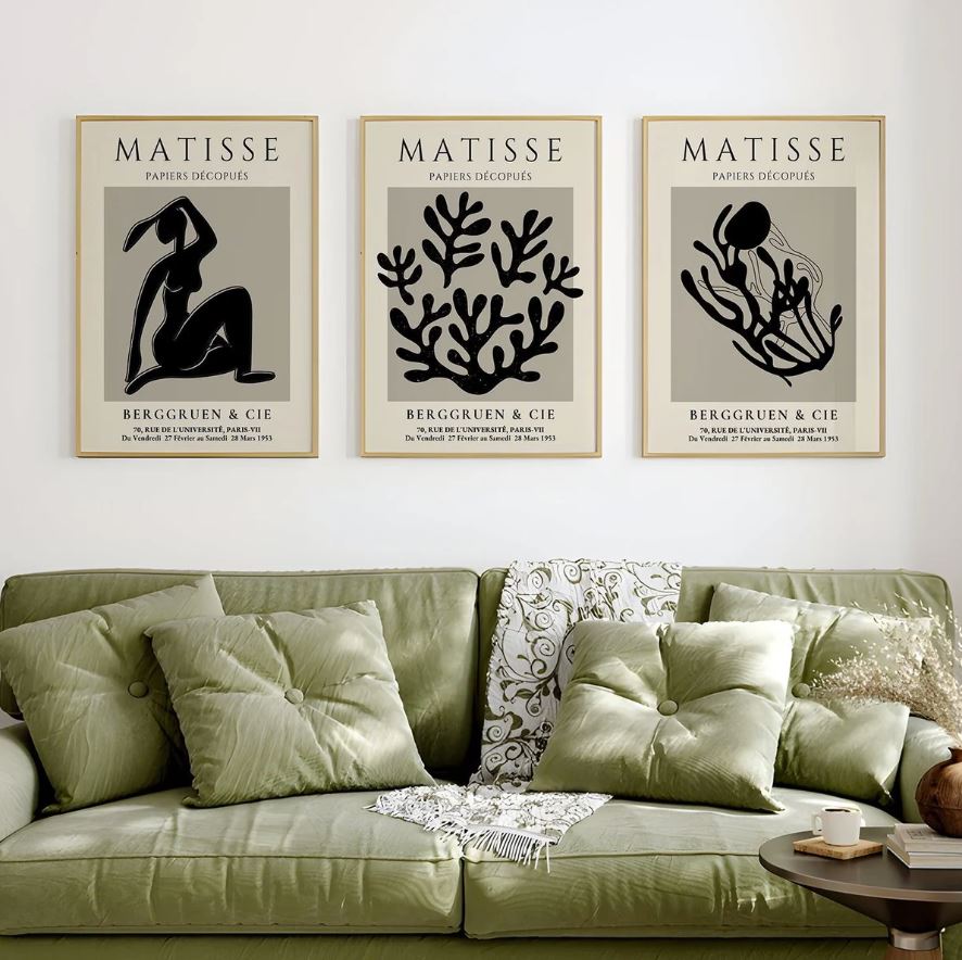 Gallery Wall Set of 3 European Vintage Frames Museum Art 5