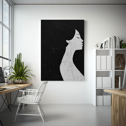 Elegant Monochrome Woman