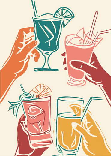 Cheers with the Drinks