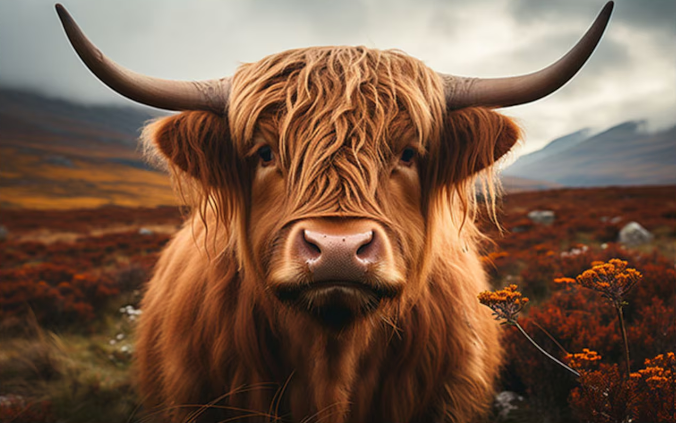 Highland Scotland Cow