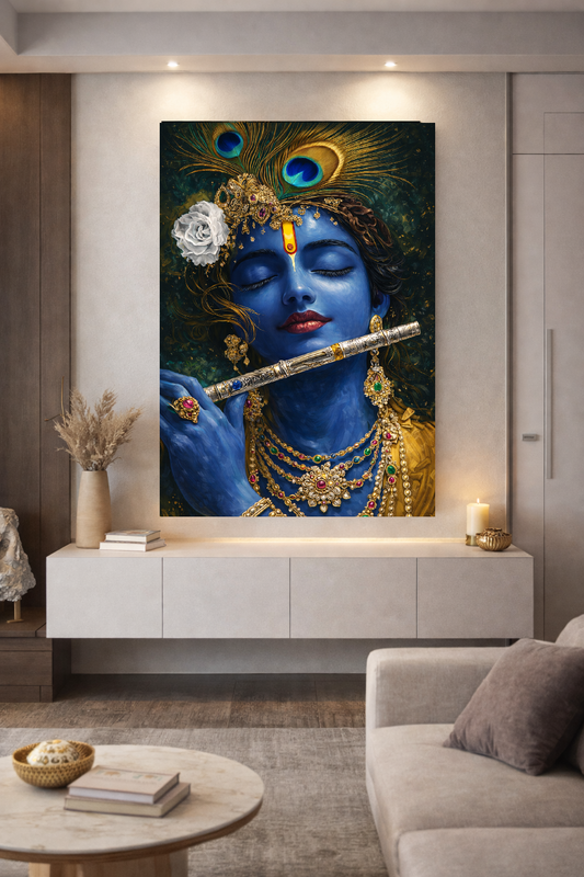 Divine Lord Krishna 3 – Premium Canvas Wall Art