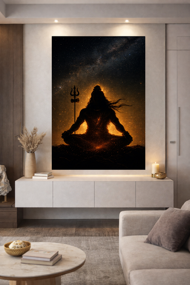 Cosmic Lord Shiva – Premium Canvas Wall Art