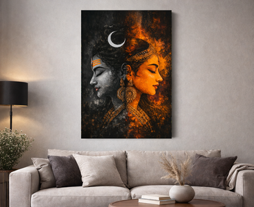 Divine Shiv Shakti – Premium Canvas Wall Art